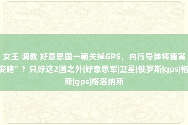 女王 调教 好意思国一朝关掉GPS，内行导弹将通宵之间“变瞎”？只好这2国之外|好意思军|卫星|俄罗斯|gps|格洛纳斯